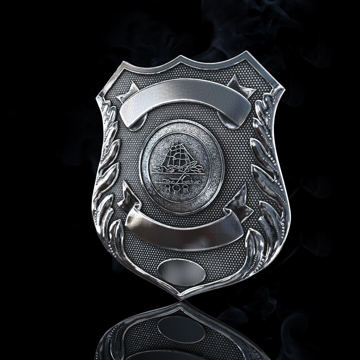 Norfolk Police Badge 3D print model_2