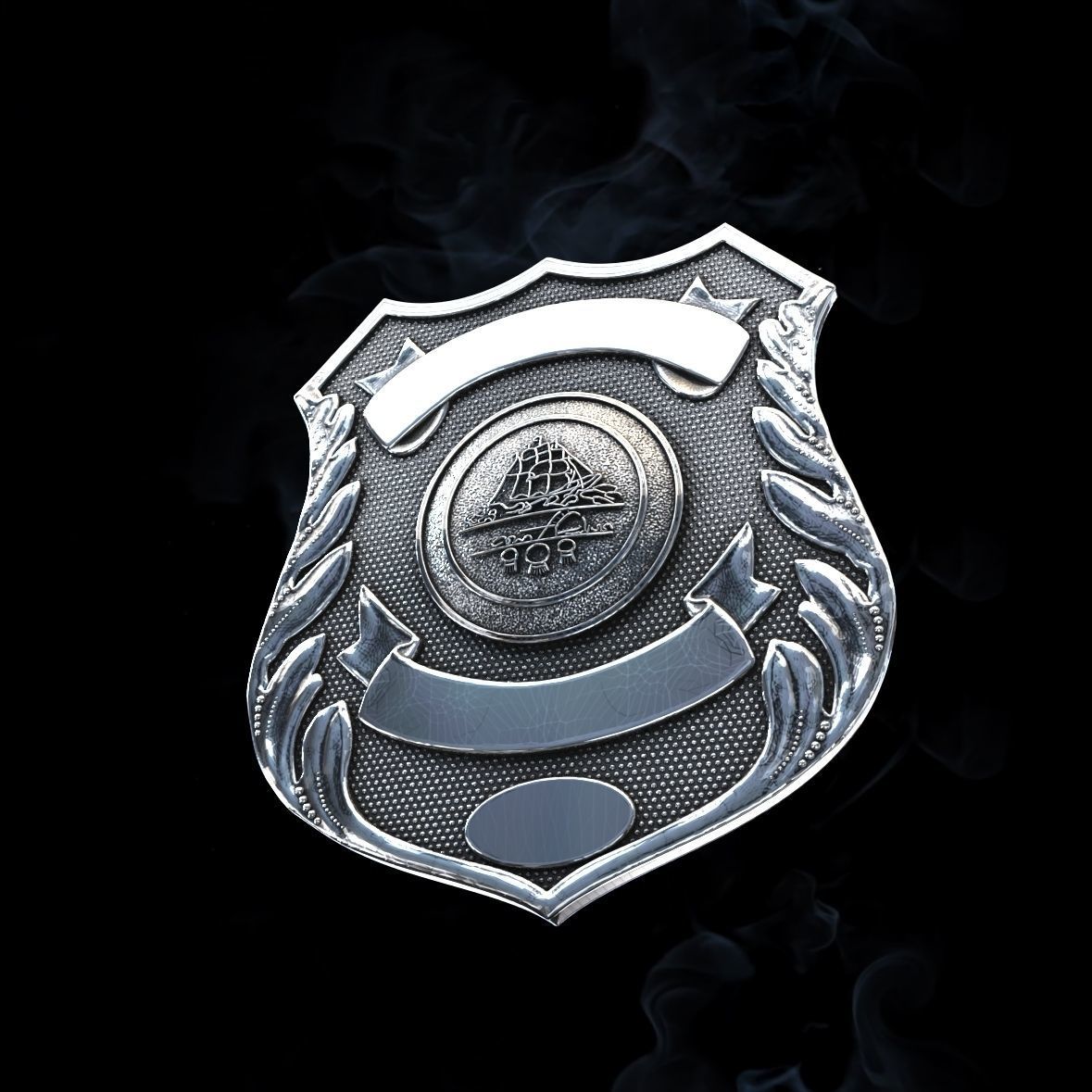 Norfolk Police Badge 3D print model_3