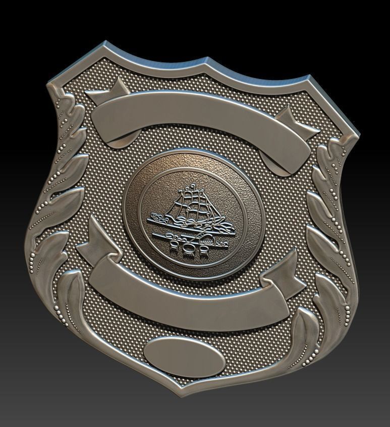 Norfolk Police Badge 3D print model_7