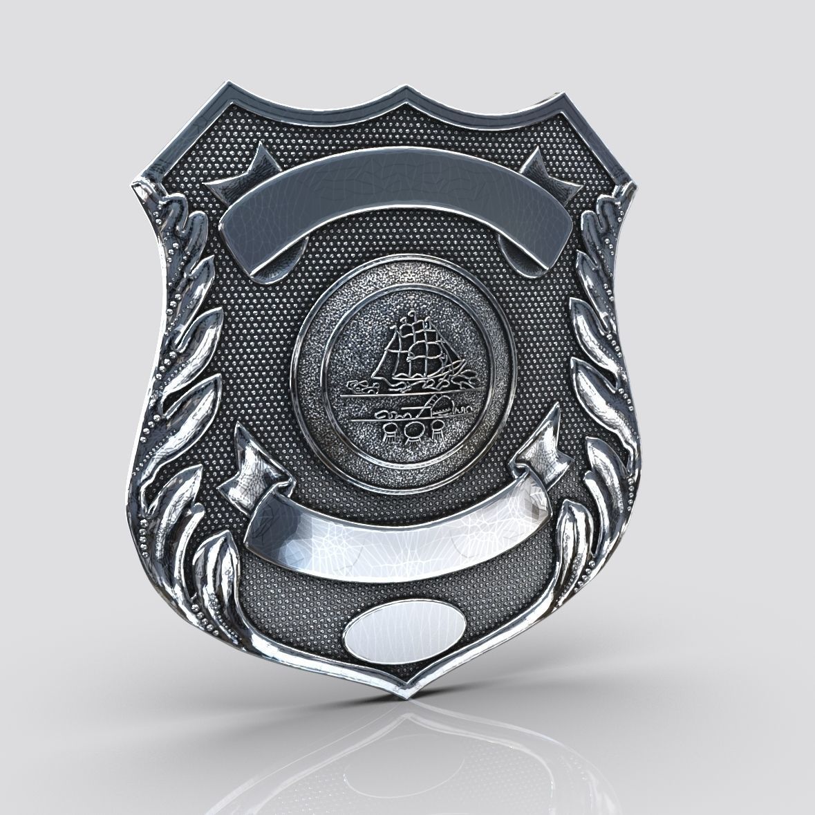 Norfolk Police Badge 3D print model_1