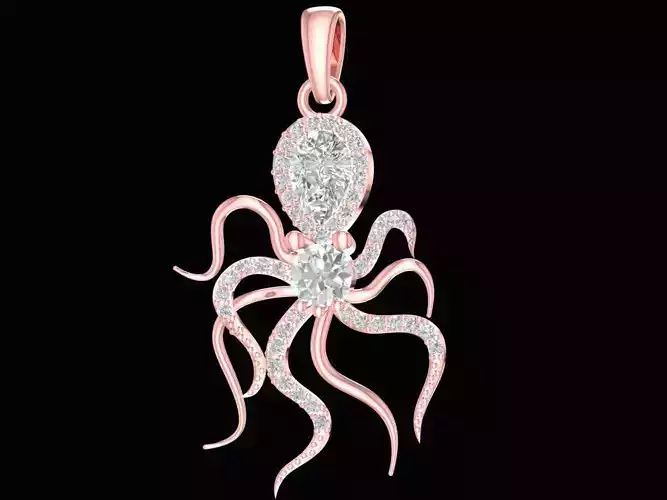 octopus pendant 2595