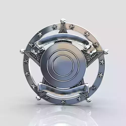 badge metal sheriff