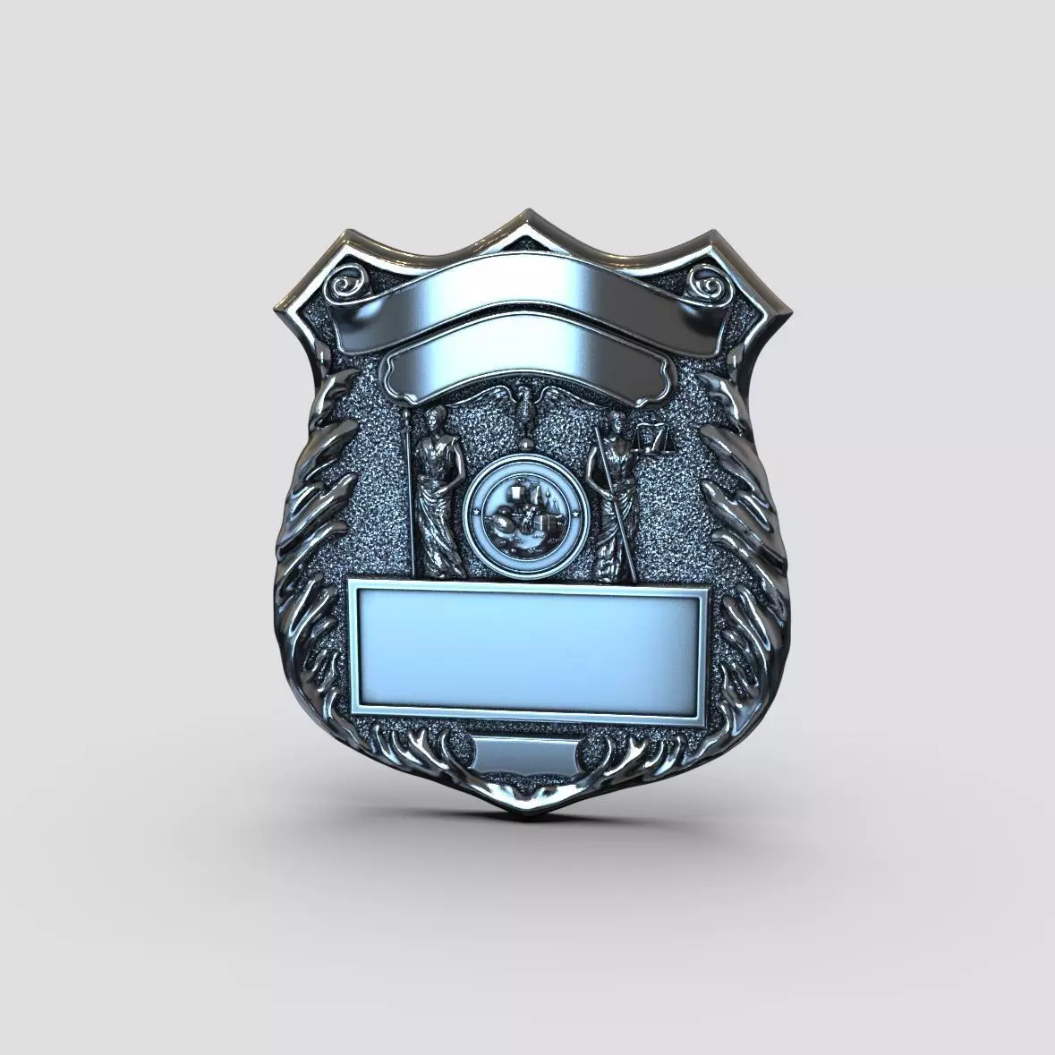 TROY badge 3D print model