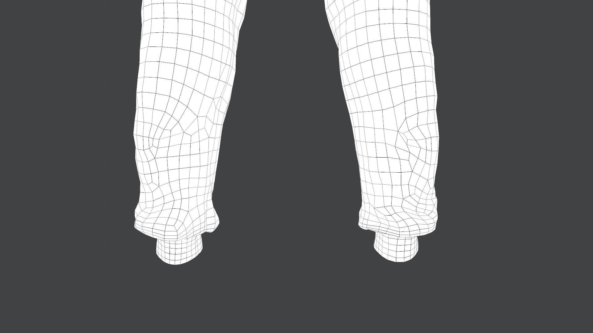 Brown Stonewashed Jogger Pants Low-poly 3D model_23