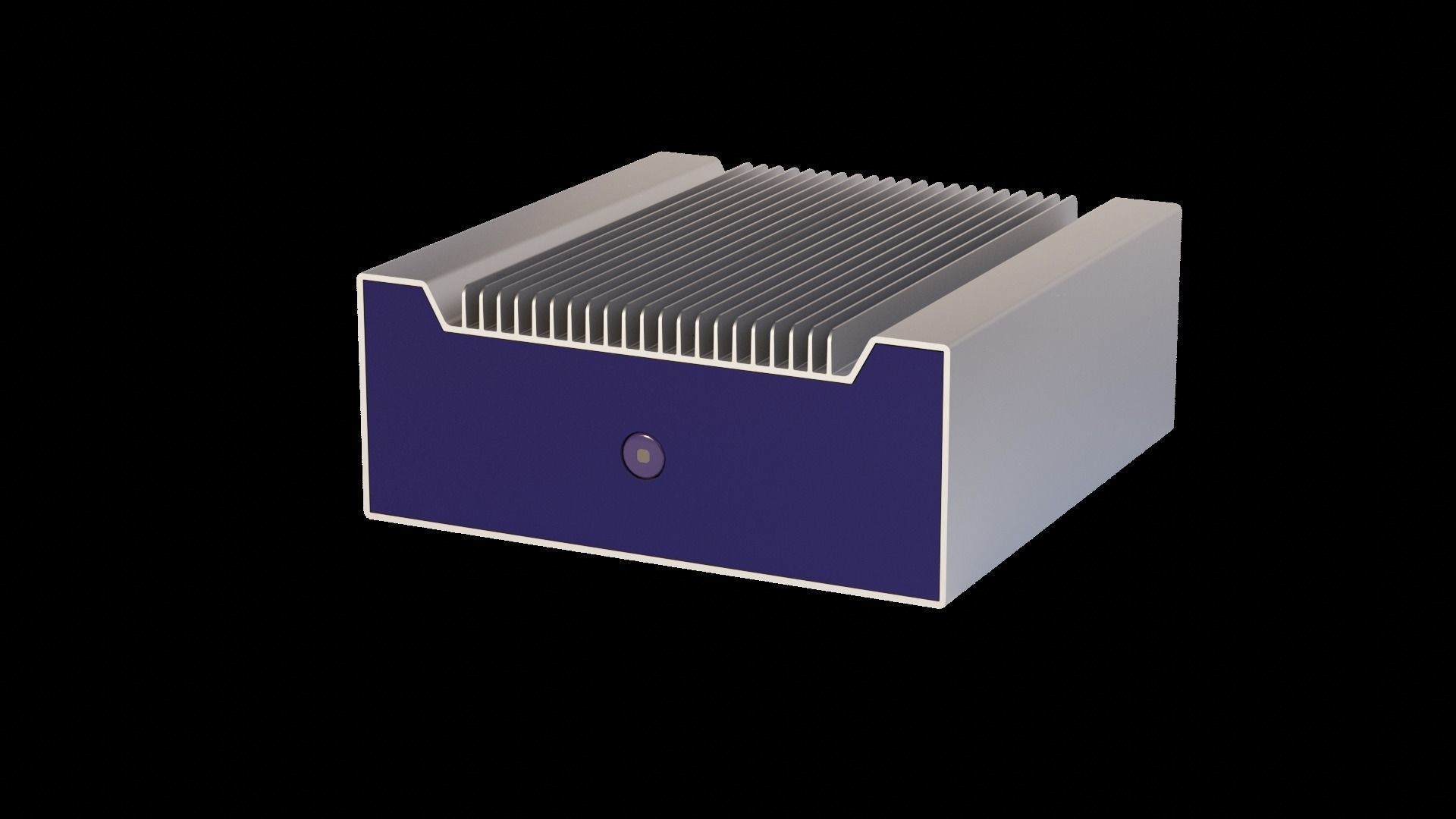 Passively cooled industrial computer with USB 3 3D model_1