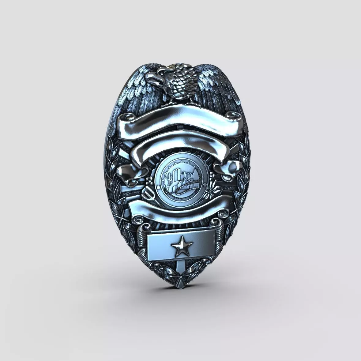 Tucson badge 3D print model_0