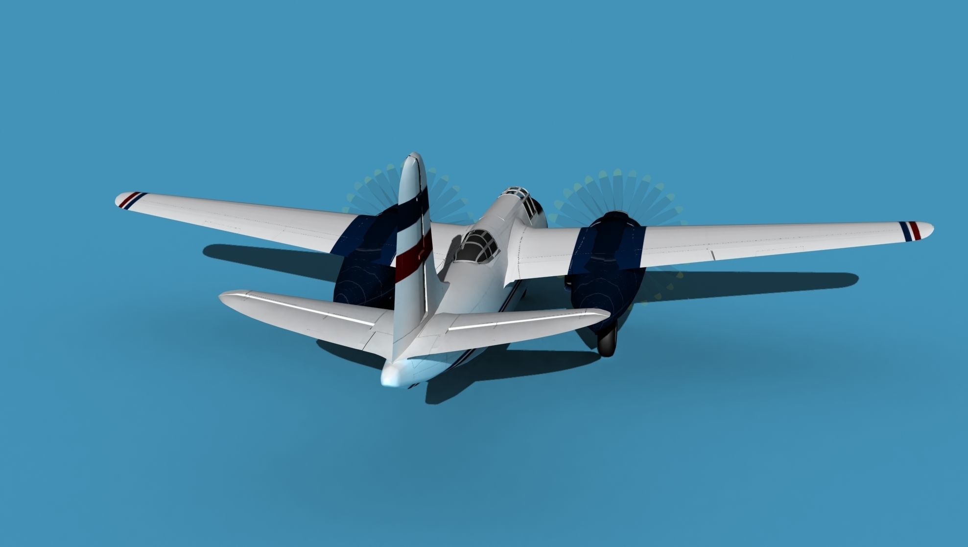 Douglas A-20G Havoc Civil Version V02 3D model_6