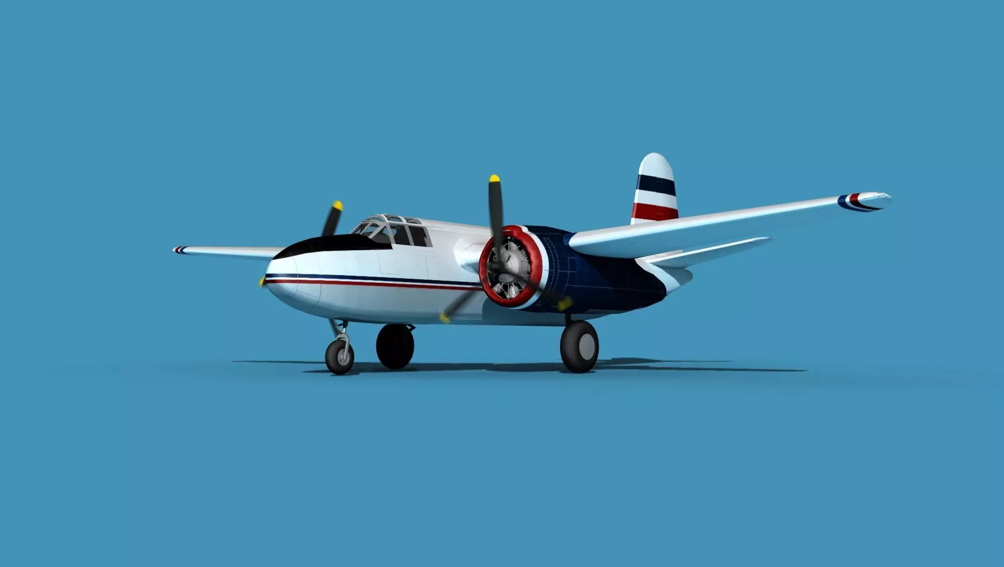 Douglas A-20G Havoc Civil Version V02 3D model_0
