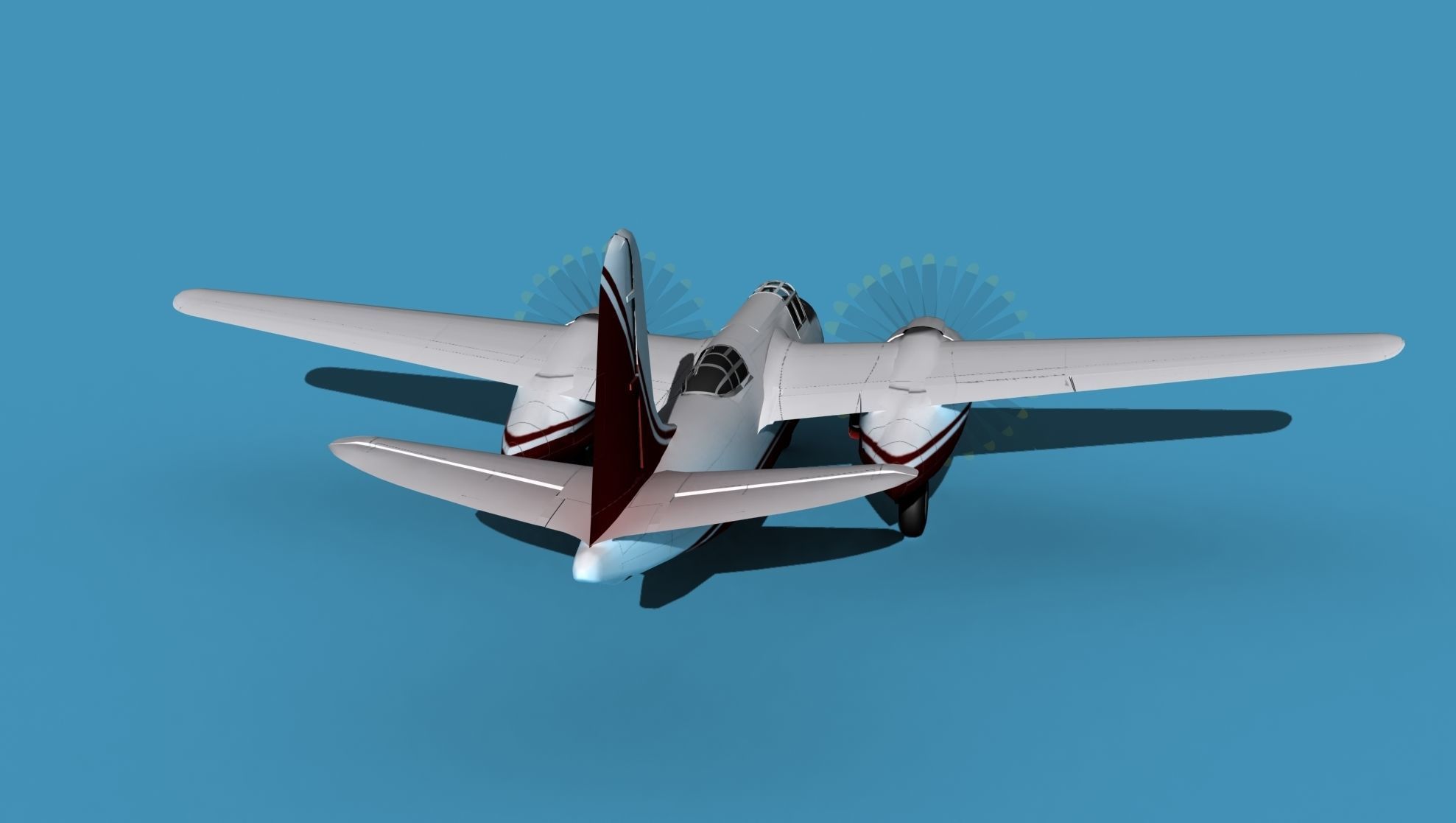 Douglas A-20G Havoc Civil Version V03 3D model_6