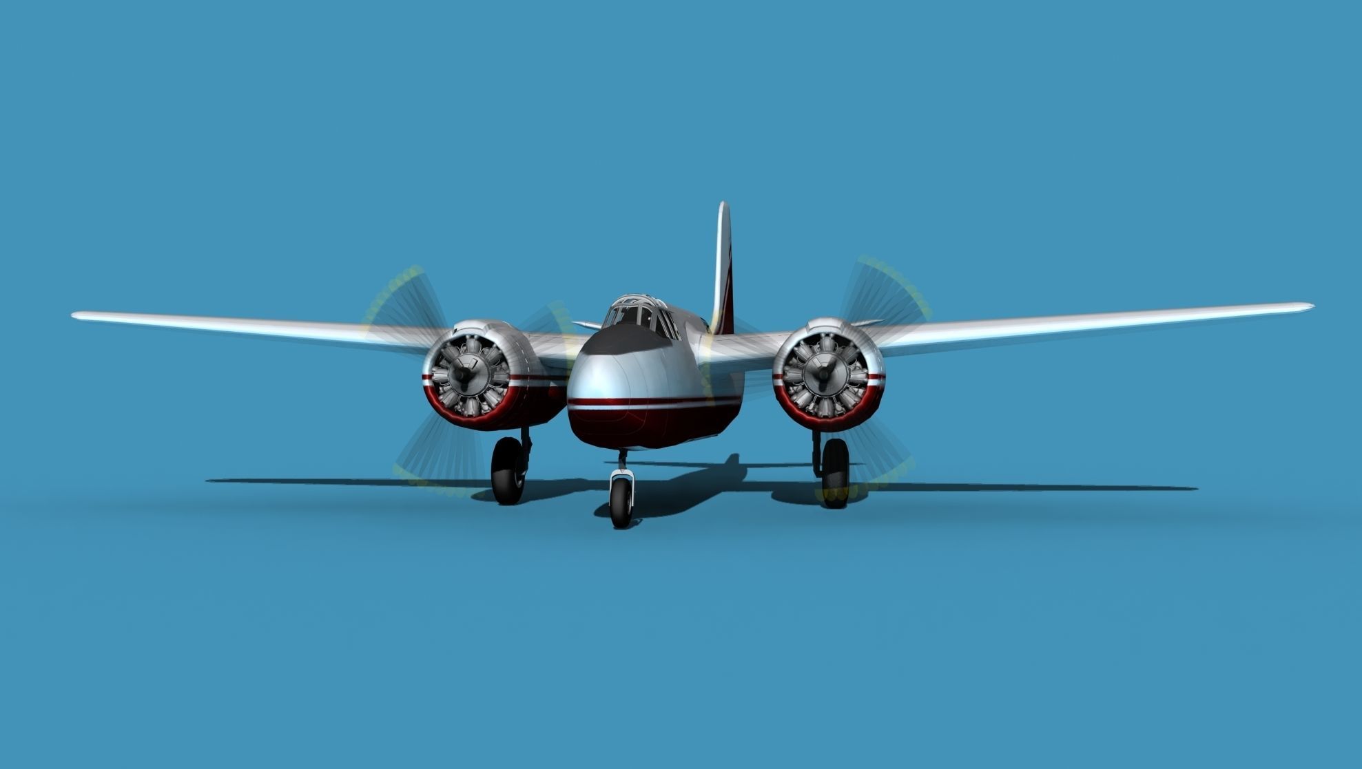 Douglas A-20G Havoc Civil Version V03 3D model_1