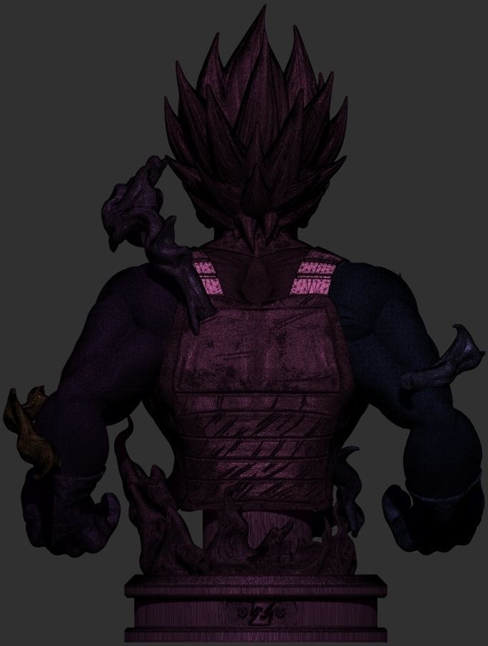 Vegeta Hakaishin Figure 3D print model_21