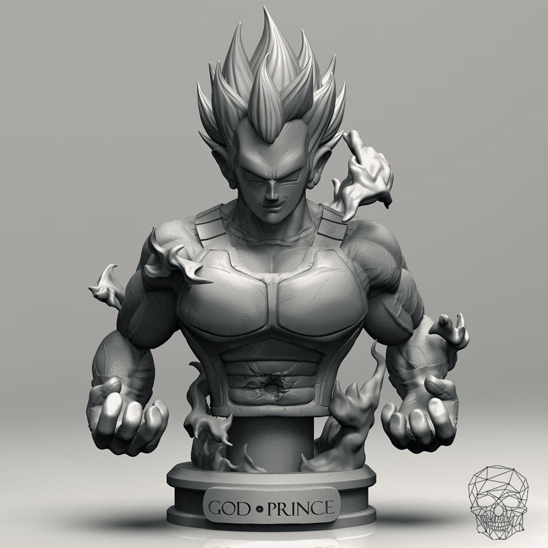 Vegeta Hakaishin Figure 3D print model_1