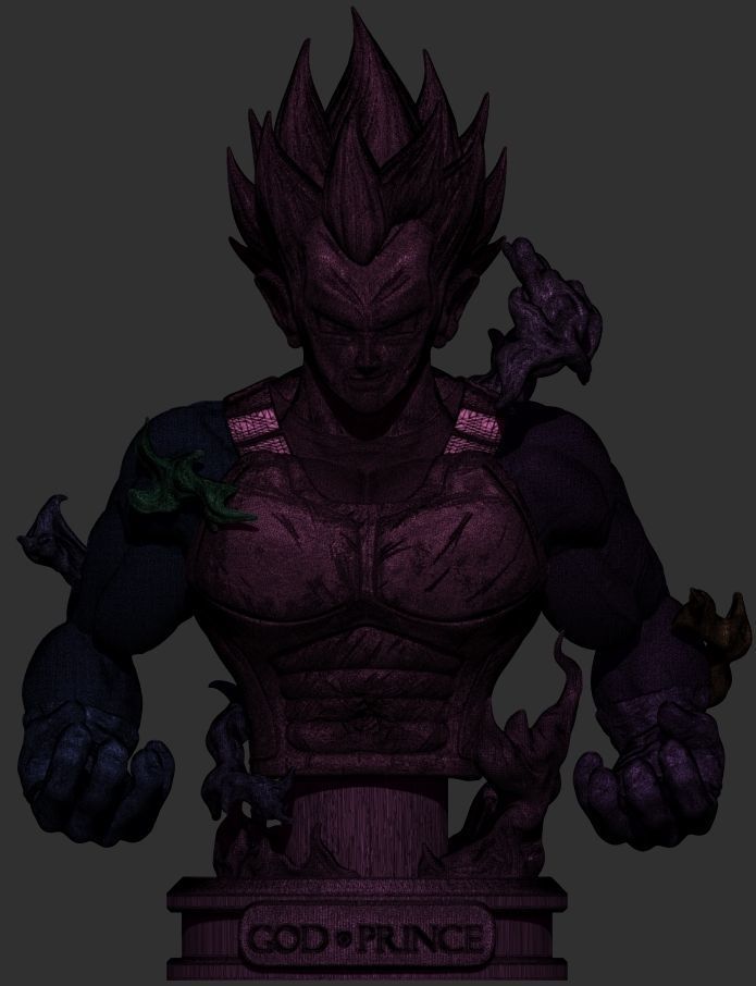 Vegeta Hakaishin Figure 3D print model_22