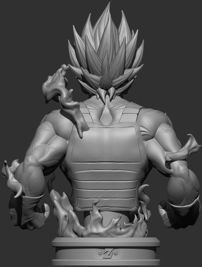 Vegeta Hakaishin Figure 3D print model_24