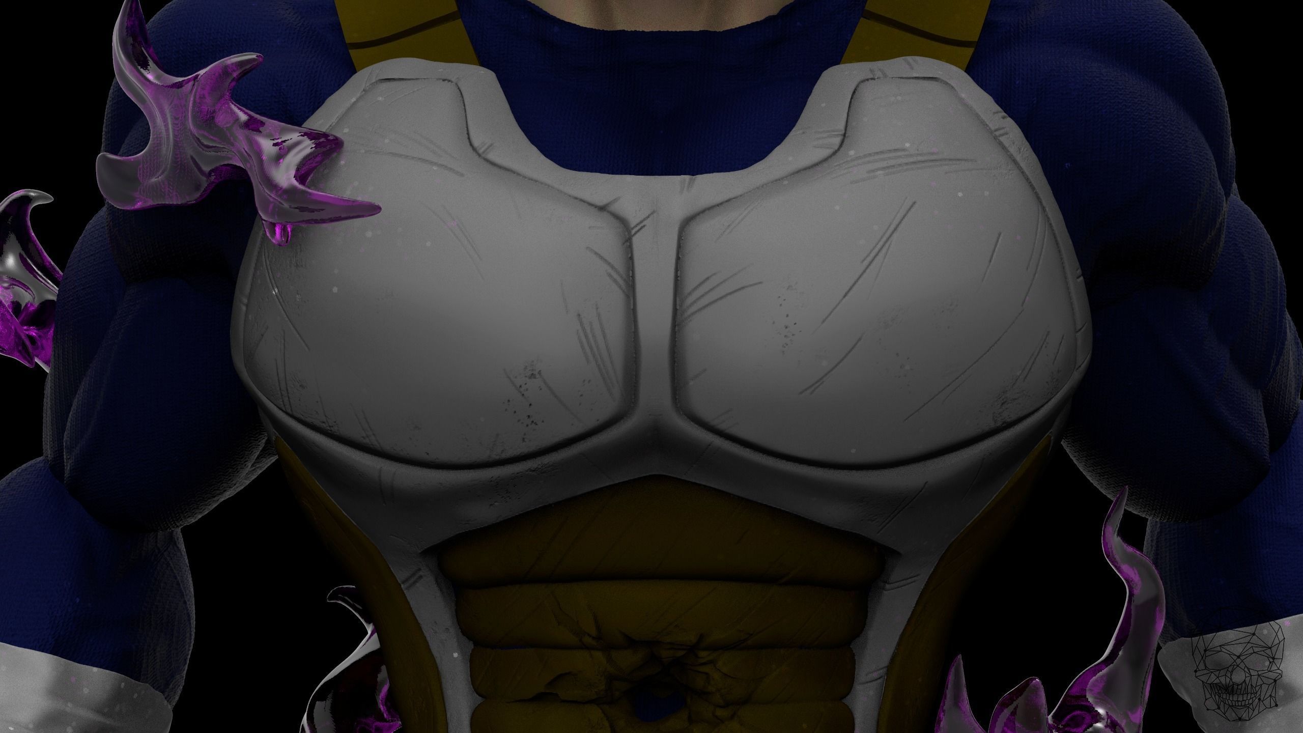 Vegeta Hakaishin Figure 3D print model_13