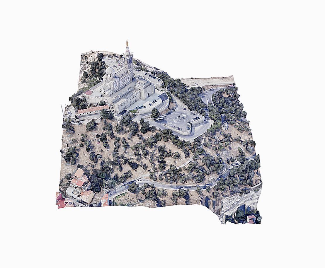 Notre Dame de la Garde Low-poly 3D model_7