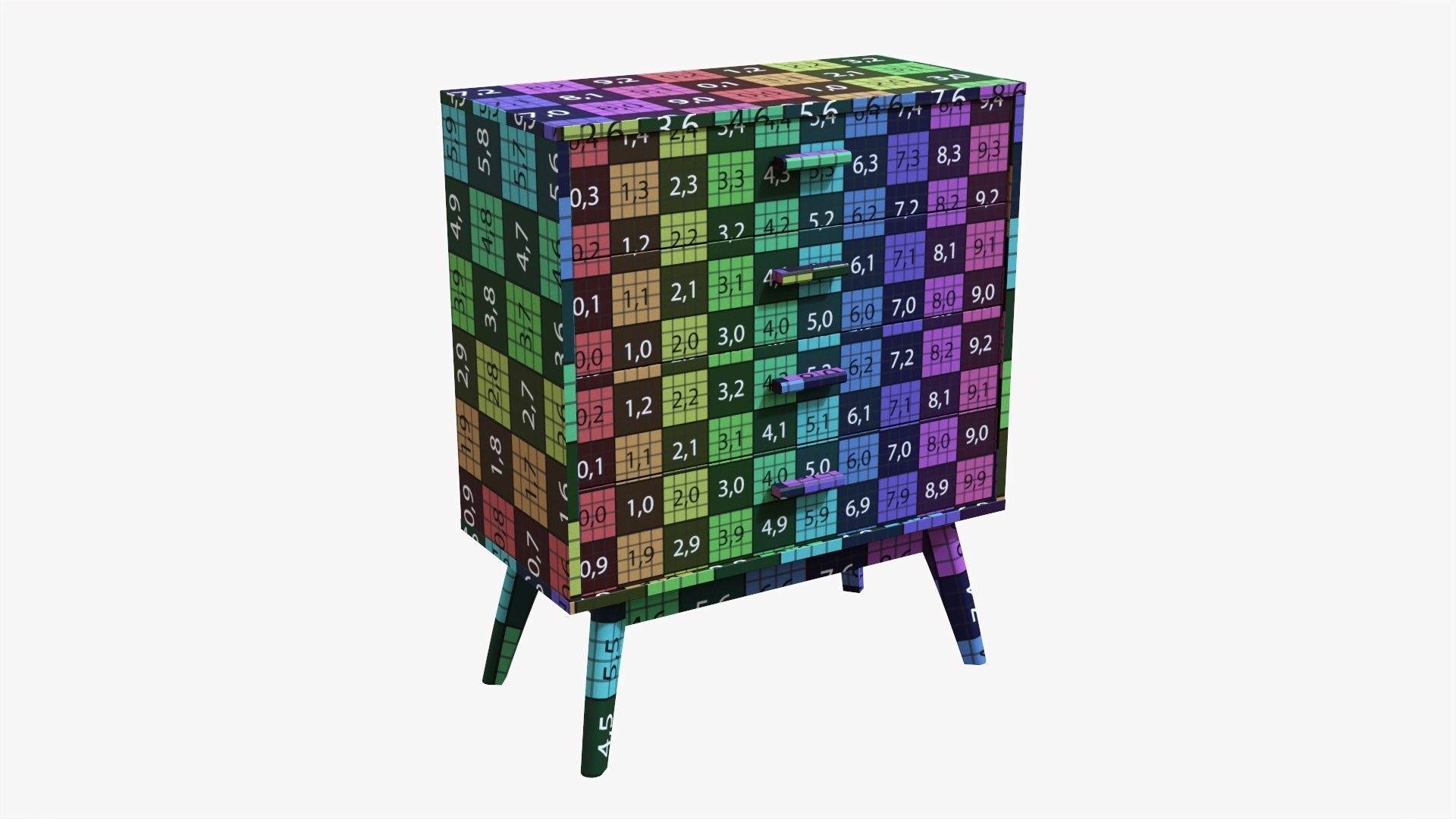 Chest of drawers 02 3D model_7