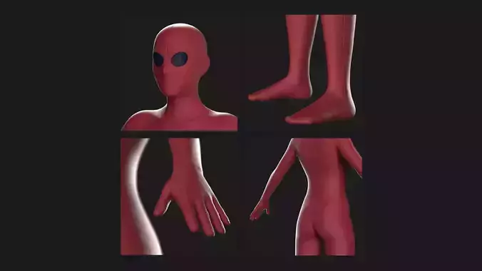 SUPERHERO SUITS genesis 8 male female highpoly 3D model