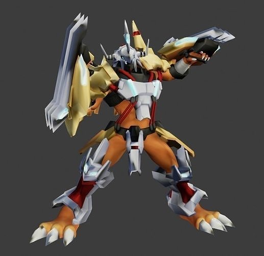 Wargreymon Antibody-X Statue 3D print model