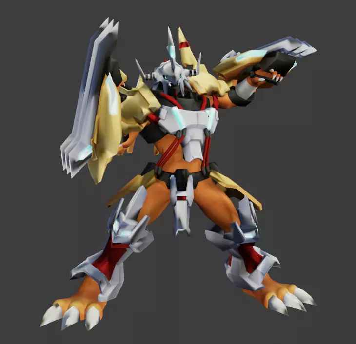 Wargreymon Antibody-X Statue 3D print model_0