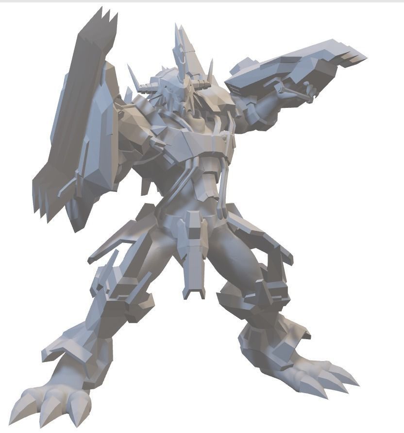 Wargreymon Antibody-X Statue 3D print model_1