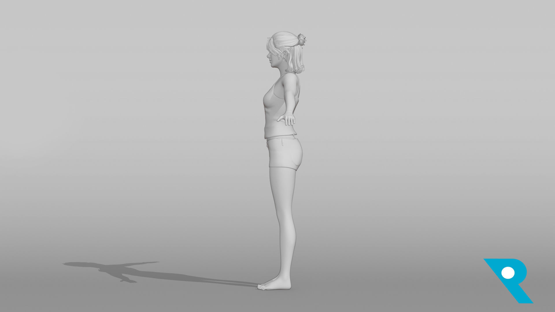 Realistic Female Character - Netty 3D model_8