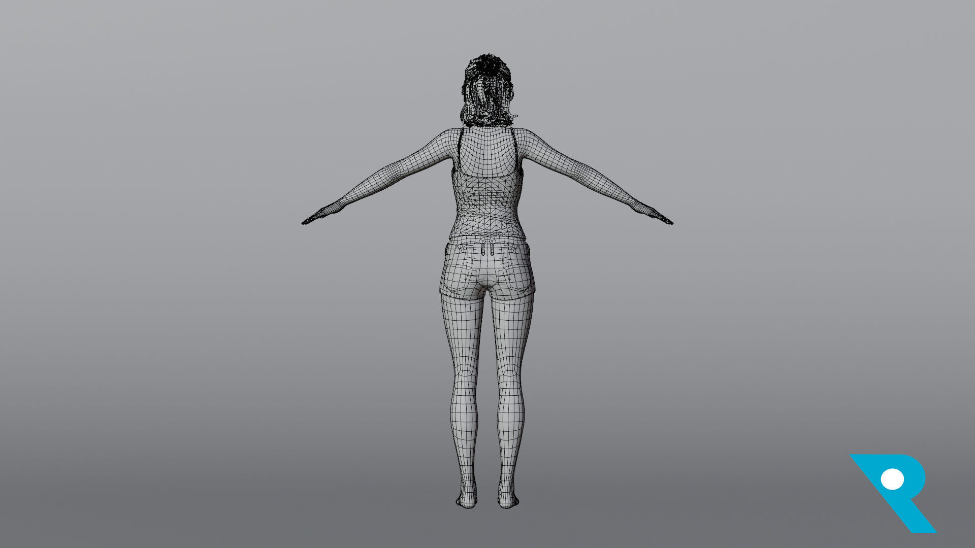 Realistic Female Character - Netty 3D model_10