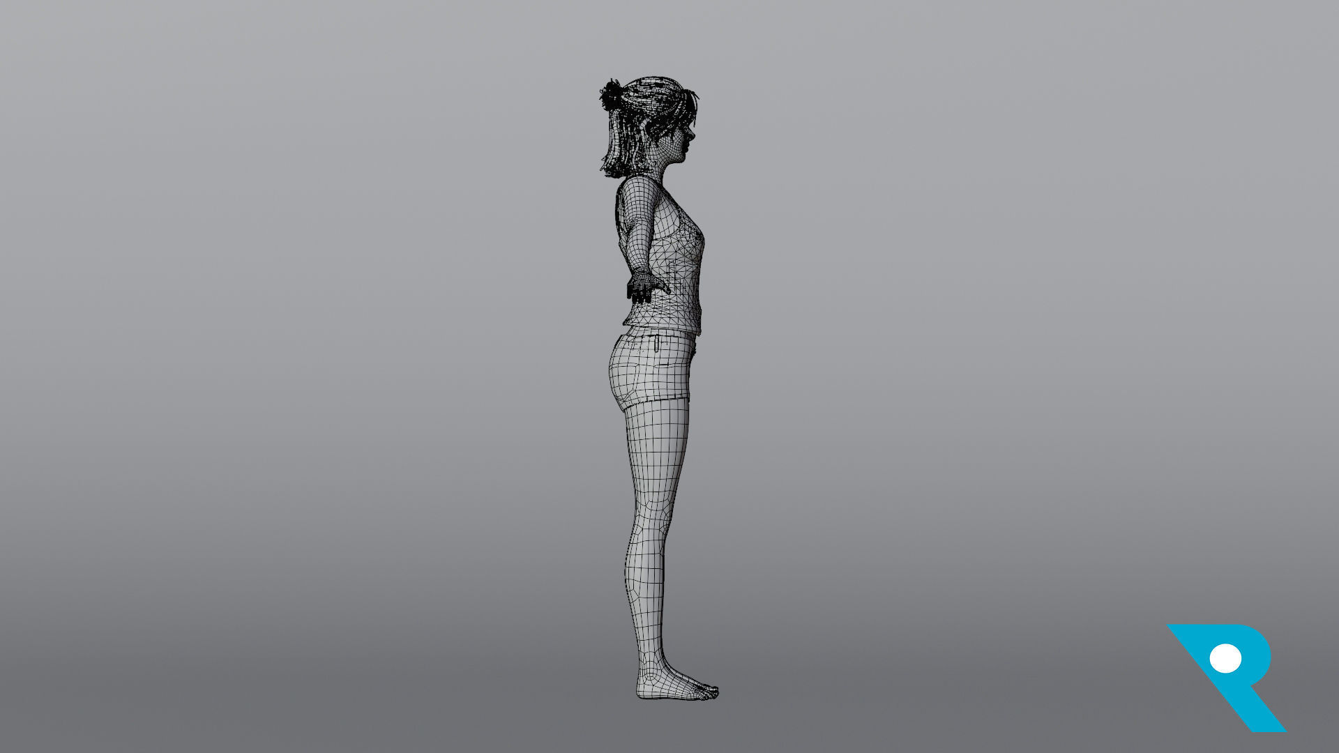 Realistic Female Character - Netty 3D model_11