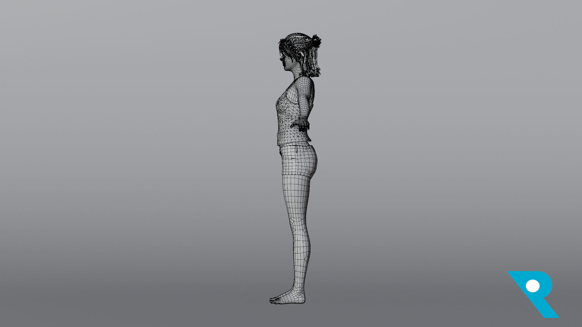 Realistic Female Character - Netty 3D model_12
