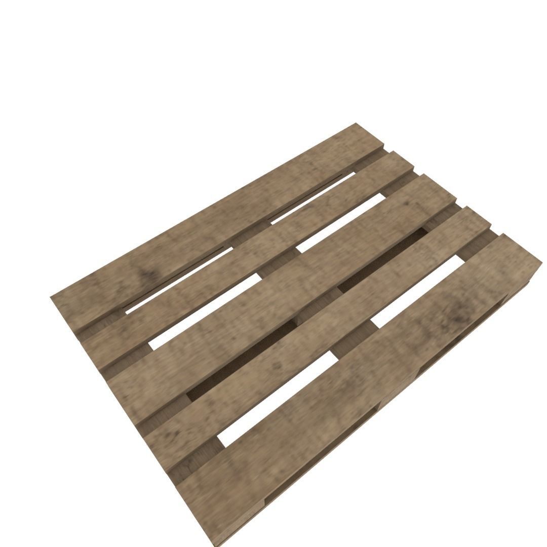 Europallet wooden pallet Free low-poly 3D model_15