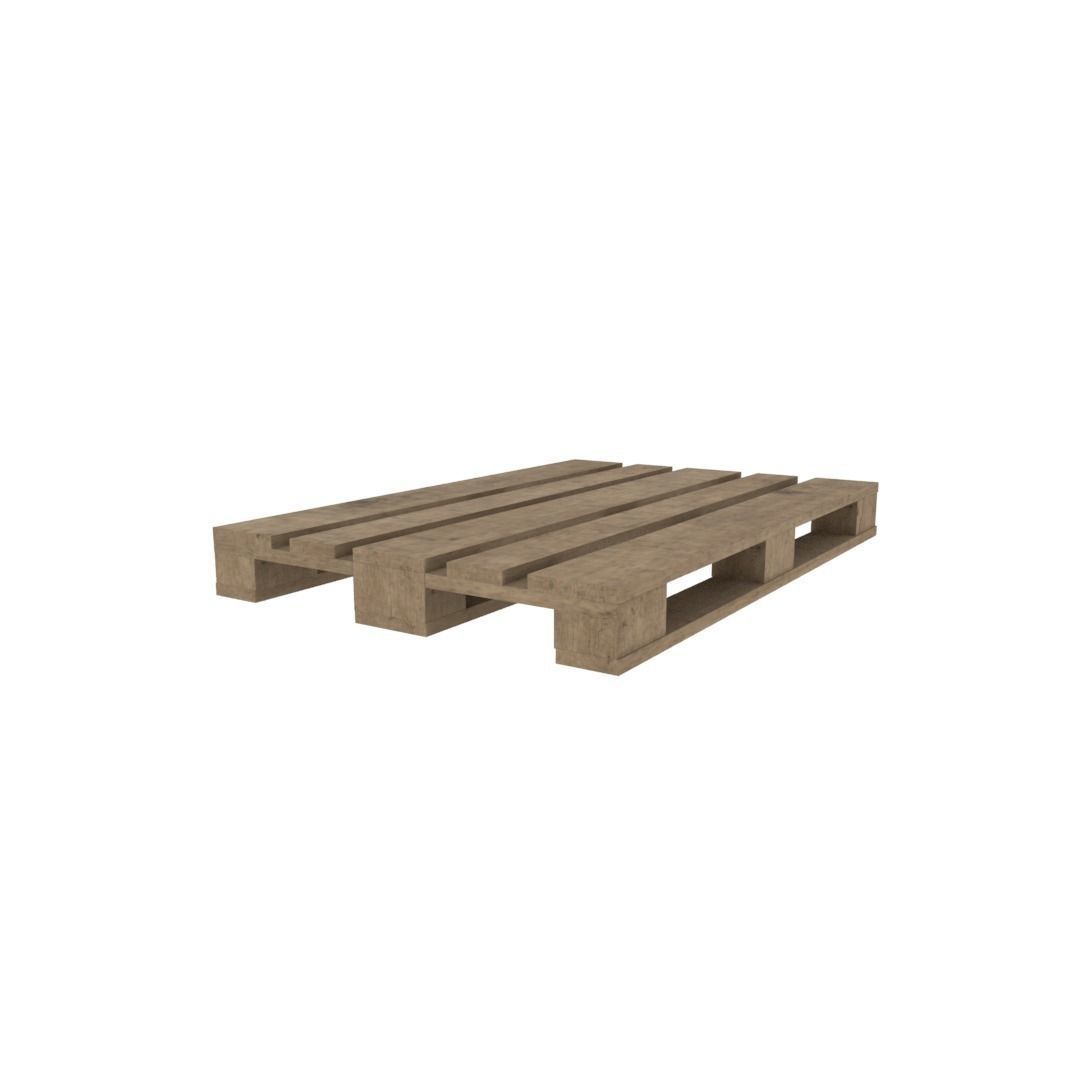 Europallet wooden pallet Free low-poly 3D model_5