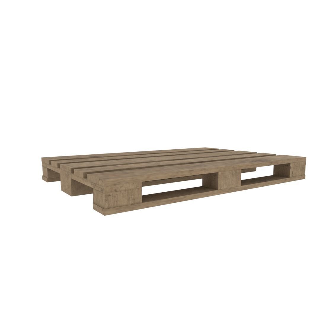 Europallet wooden pallet Free low-poly 3D model_11