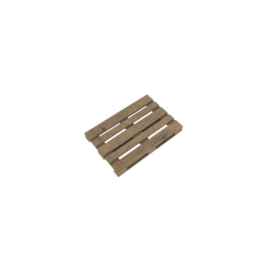 Europallet wooden pallet Free low-poly 3D model_18