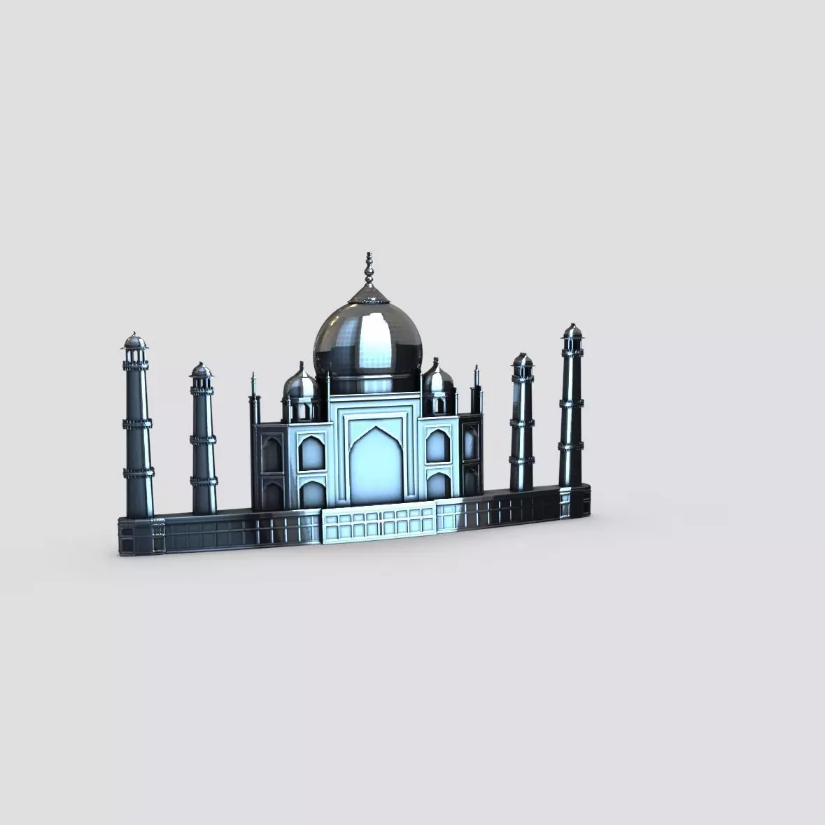 Taj Mahal 3D print model_0