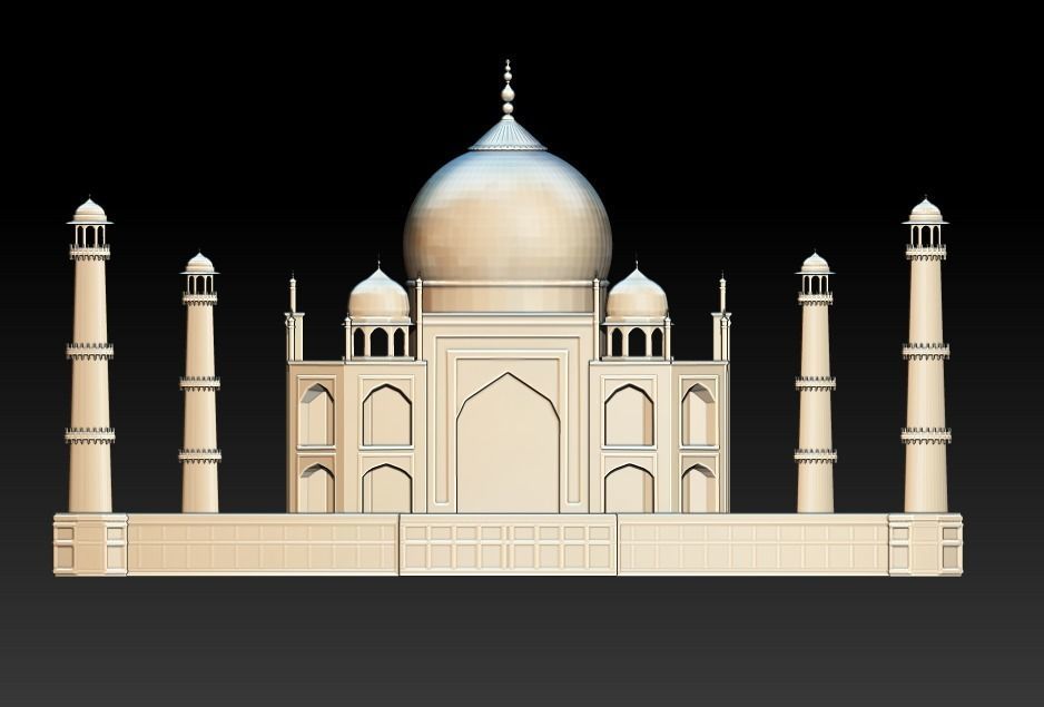 Taj Mahal 3D print model_4