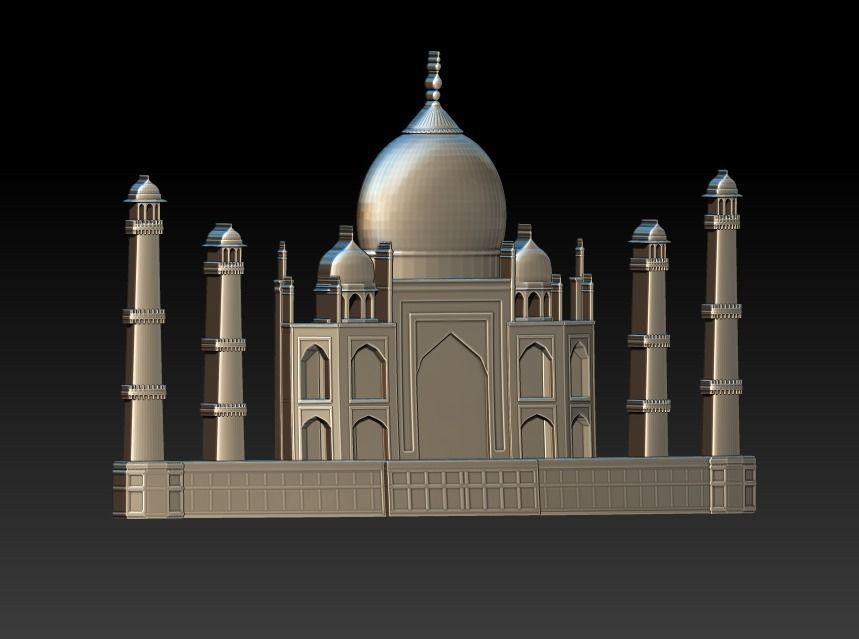Taj Mahal 3D print model_7