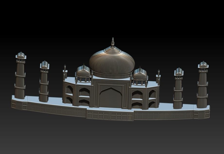 Taj Mahal 3D print model_6