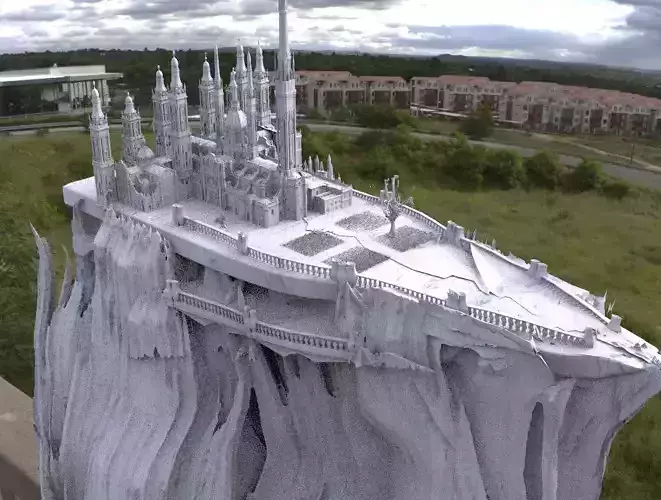 Minas Tirith Castle Tower of the king top variation 3 3D