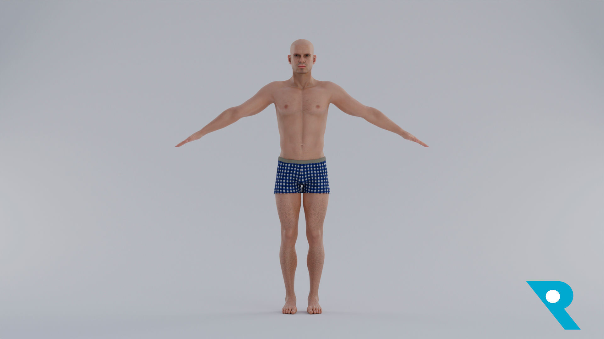 Realistic Male Character - Marcelino 3D model_1