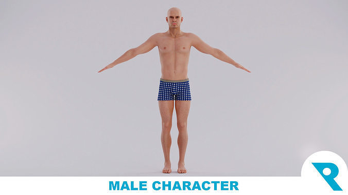 Realistic Male Character - Marcelino 3D model