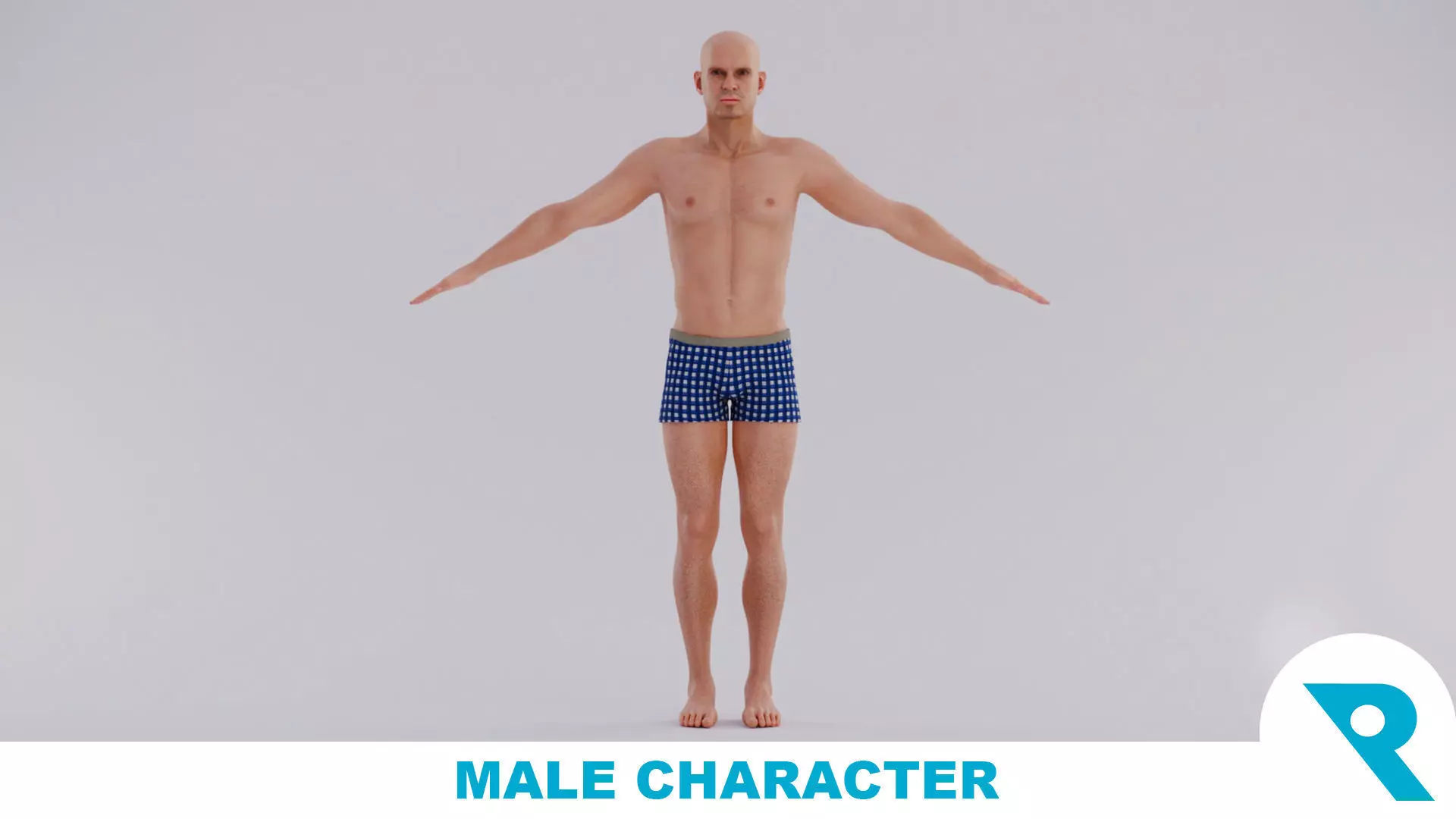 Realistic Male Character - Marcelino 3D model_0