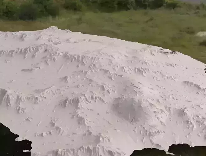 Fantasy terrain ground 3D model