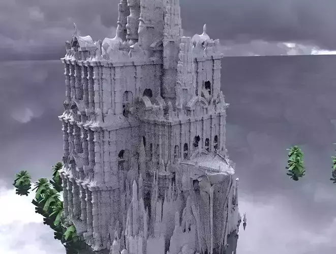 Incan Temple of sacrifice 3D model