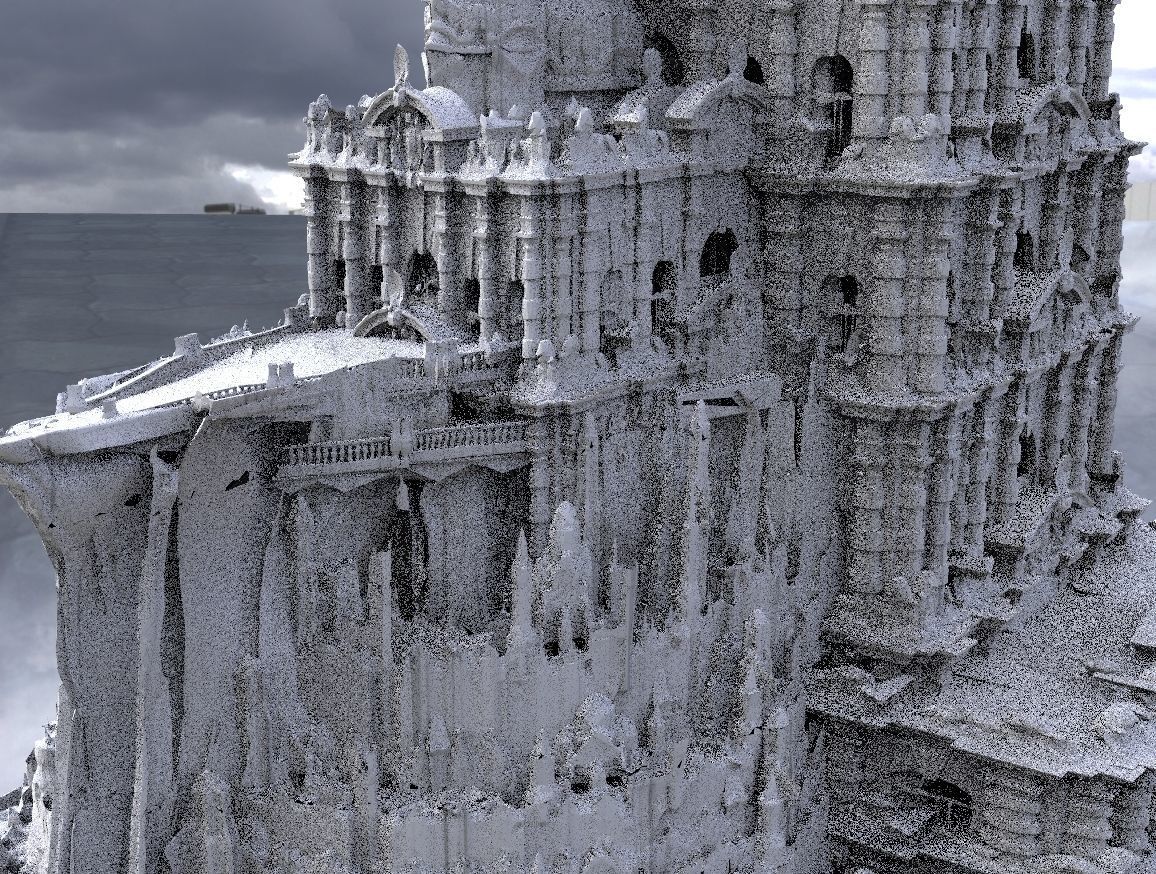 Ancient fantasy Mayan temple collection Kitbash 3D model_8