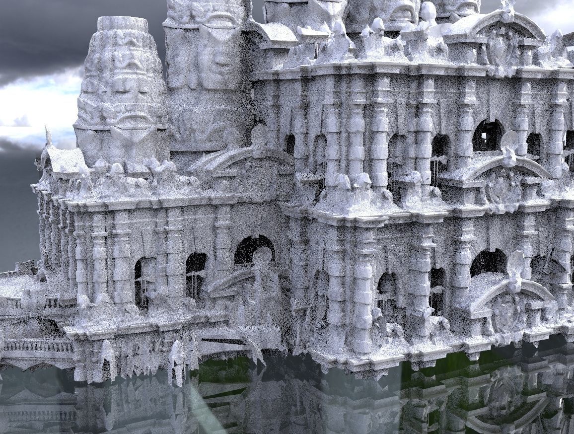 Ancient fantasy Mayan temple collection Kitbash 3D model_3