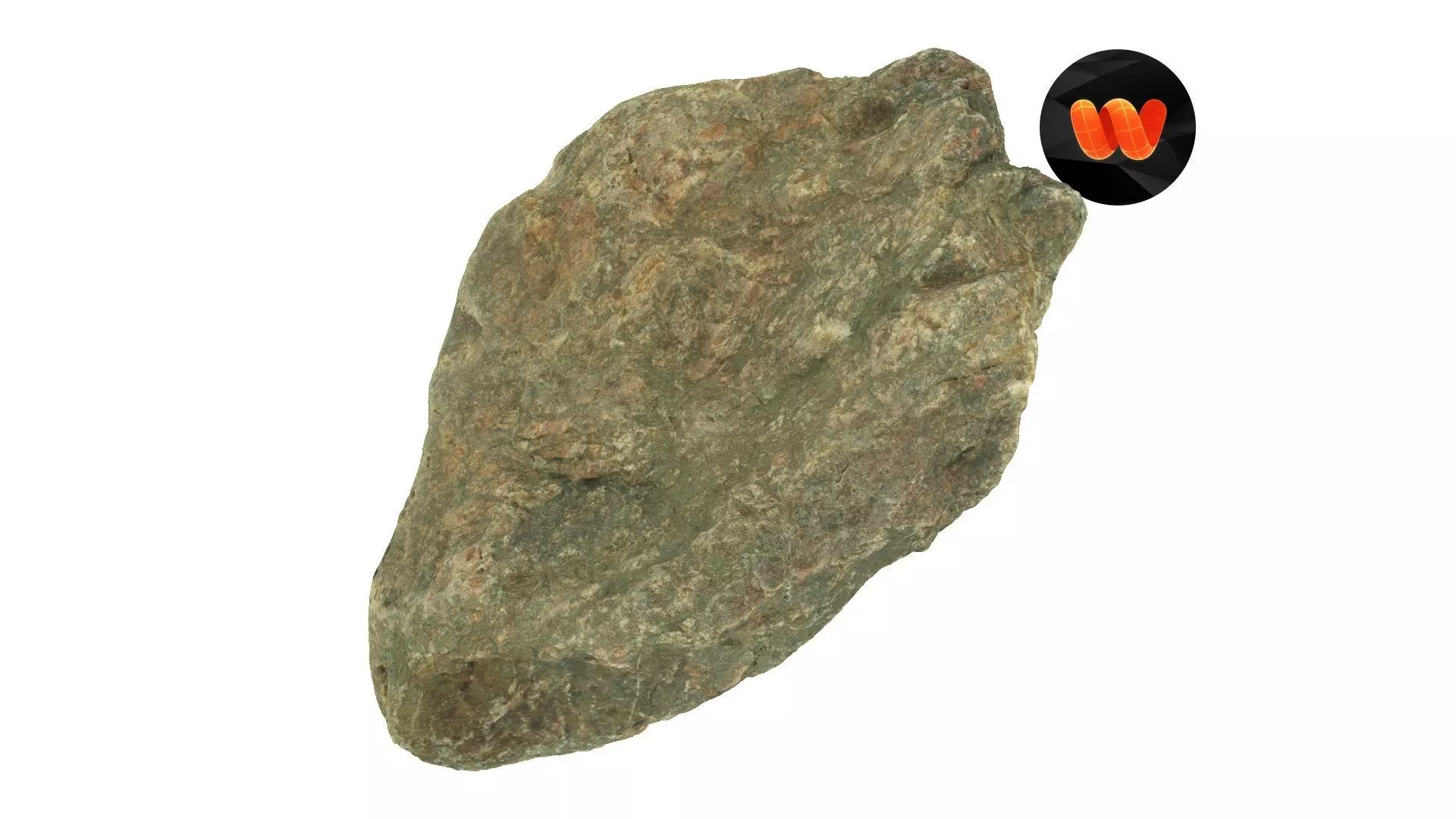 Natural Rock Raw Scanned 3D model_0