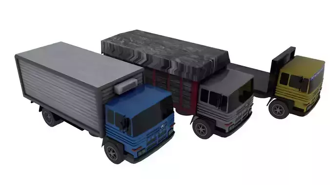 Pegaso Trucks Low-poly 3D model