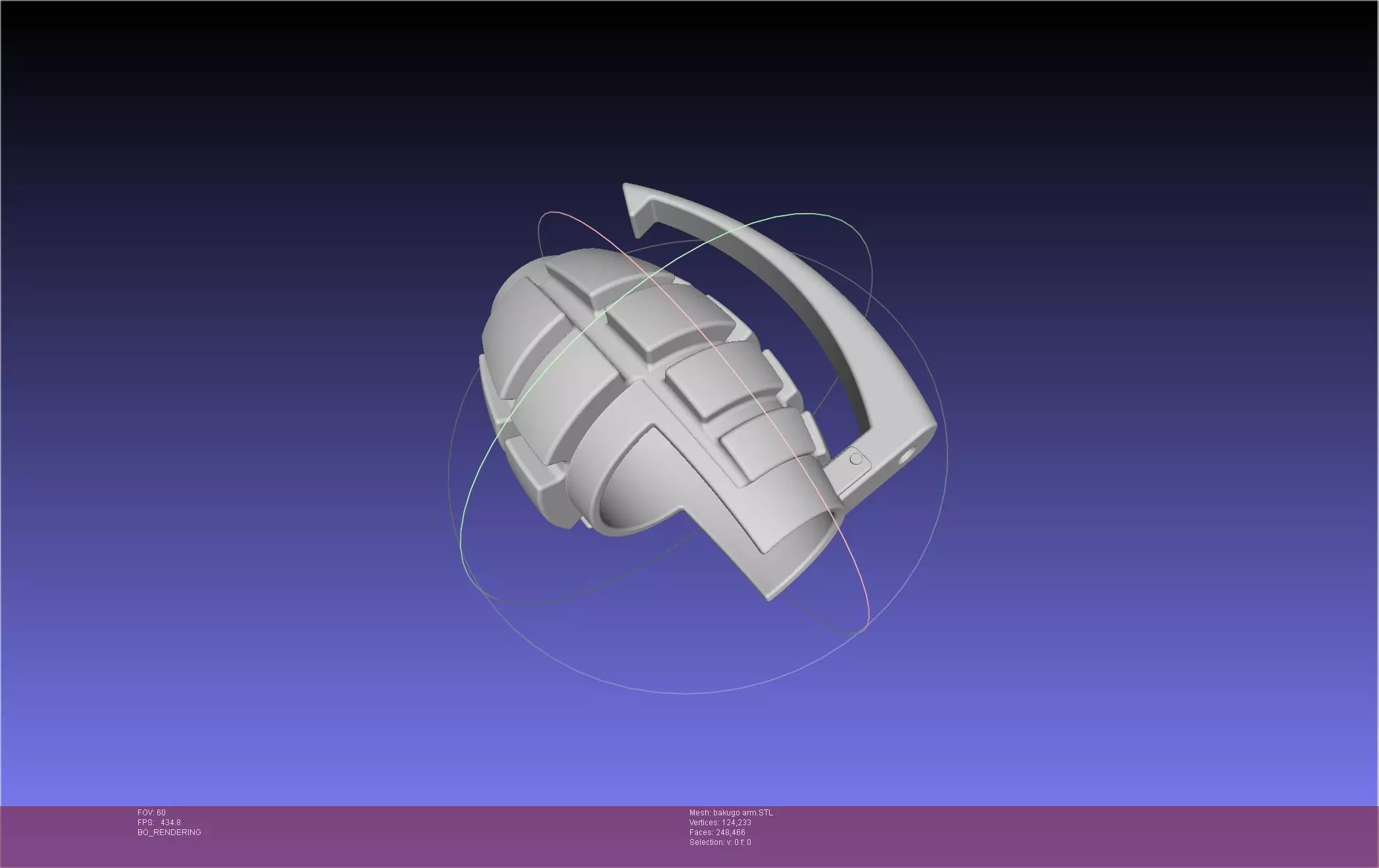 My Hero Academia Bakugo Armpiece 3D print model