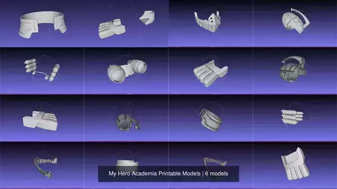My Hero Academia Printable Models 3D Model Collection