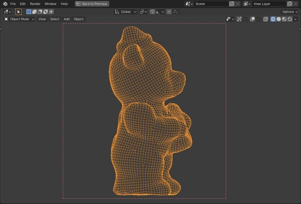 plaster bear   guitar player Low-poly 3D model_12